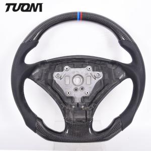 Wholesale Black Round Carbon Fiber Bmw Sports Steering Wheel Plain Weave ODM from china suppliers