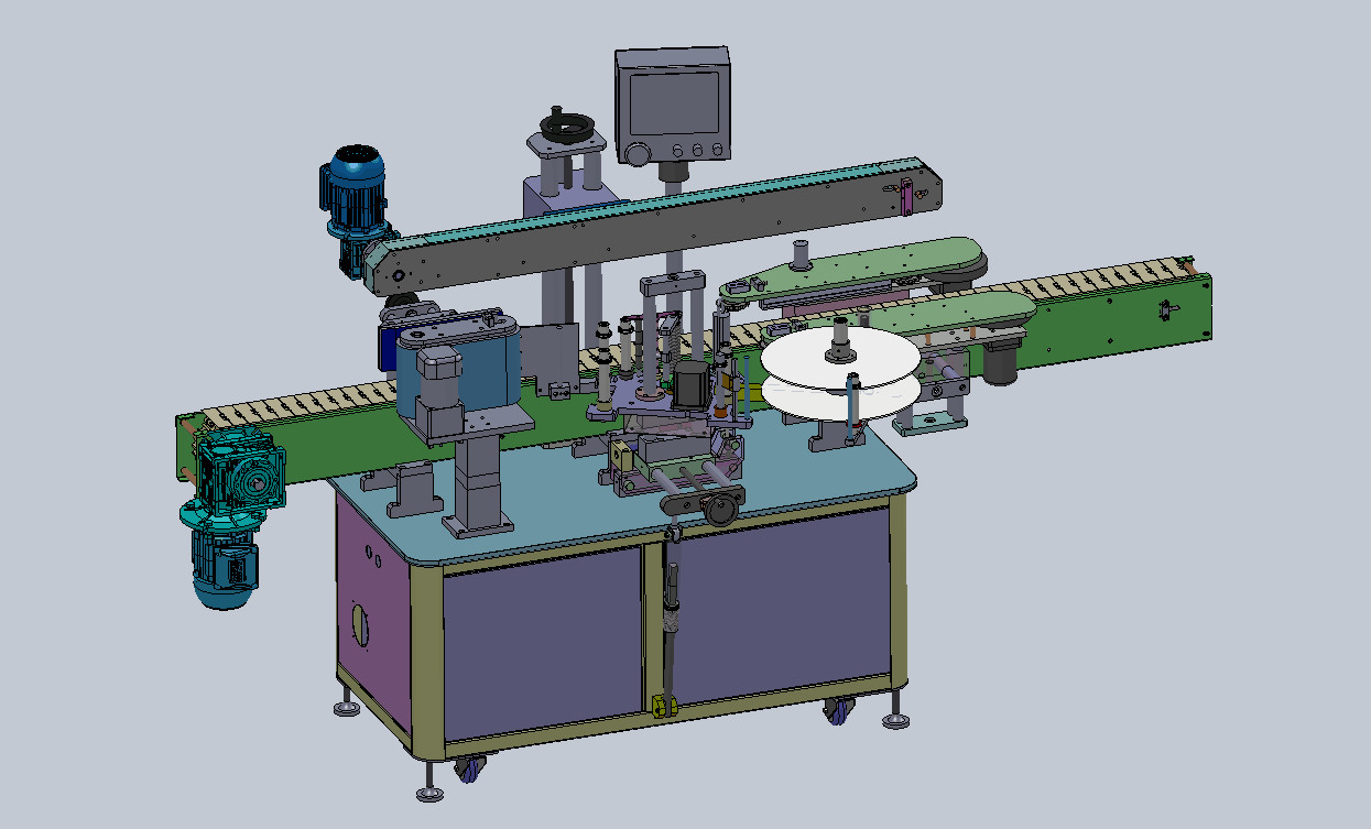 1200W SIEMENS PLC Wrap Around Flat Bottle Labeling Machine Sticker YM610 for Pharmaceutical