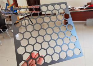 Wholesale Carbon Steel Hexagonal Perforated Metal Screen Panels 2440mm 1220mm from china suppliers