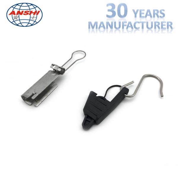 FTTH Distribution Fiber Cable Accessories S Type Stainless Steel Fasteners Dead