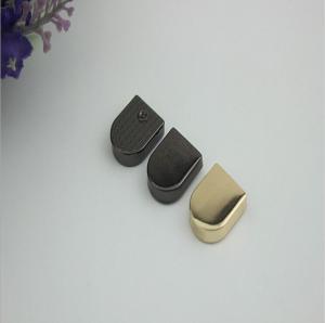 Wholesale China manufacturer customized light gold square handbag metal cord end clip from china suppliers