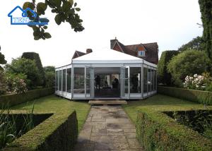 Wholesale Outdoor Waterproof Aluminium Polygon Tent Hexagon Pagoda Tent Wedding Party Tents For Events from china suppliers