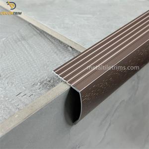 Wholesale Customization 29.5*44 Bull Nose Stair Nosing Hammer Matt Rose Gold from china suppliers