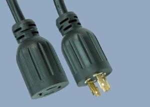 Wholesale UL CUL CSA 3 Pole Prong NEMA L14-30P to L14-30R 30A 125V 250V Twist Locking Power American Extension Cord from china suppliers