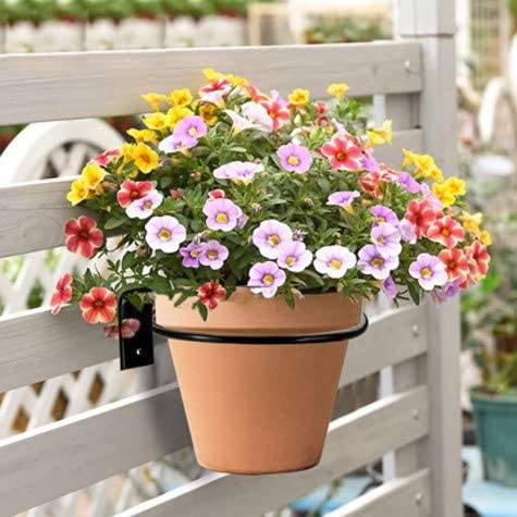 Standard Wall Mounted Pot Rack Flower Pot Hook Ring Foldable Bracket For Home Garden