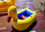 Colorful Sea Animal Theme Durable PVC Blow Up Water Park With Slide / Pool /