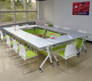 Wholesale EBUNGE Modern Foldable School Table Standing Office Furniture Conference Room Desk With Four Wheels from china suppliers