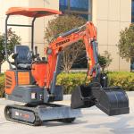 Green 1.2t Diesel Mini Excavator Equipment Earth Moving Machinery
