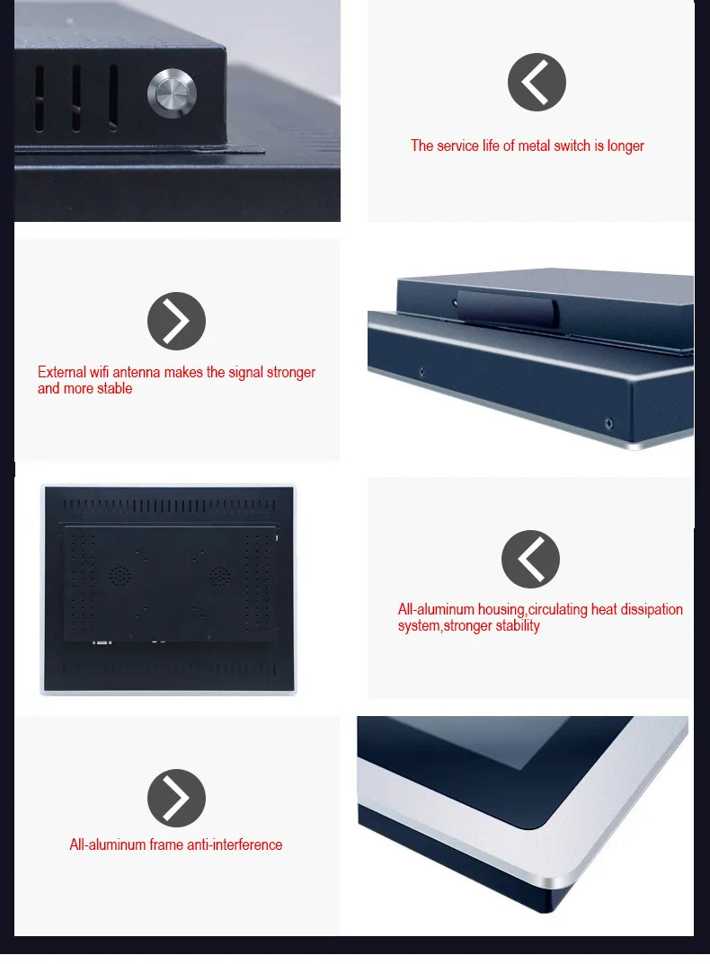 21.5 Inch Frame Lcd Capacitive Touch Screen Lcd Monitor Industrial Pc Multifunction Self Service Terminal
