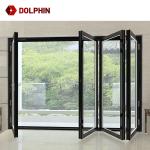 Top Windows Aluminium Folding Door , Aluminum Double Glass Bifold Door