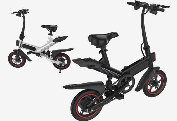Multi Functional Portable Folding Electric Bike 12 Inches 2 Wheels Ergonomics