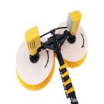 Convenient Double-Head Rotating Brush for High Pressure Cleaning of Photovoltaic