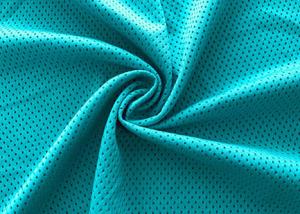 Wholesale 140GSM 93% Polyester Butterfly Mesh Fabric For Sports Wear Lining Turquoise Blue from china suppliers