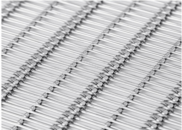 Woven Metal 316 Ss Rope Decorative Wire Mesh For Railing Balustrade Infill Panels