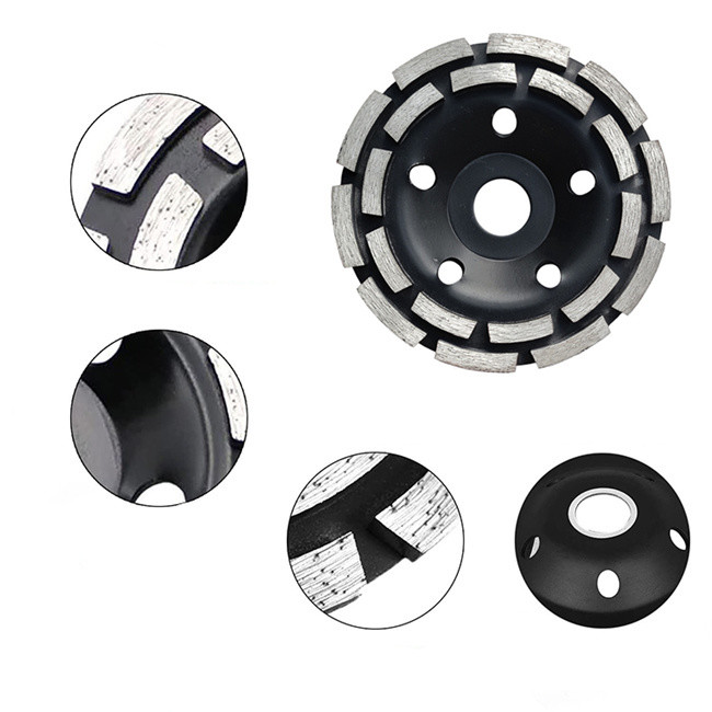 CE Double Row Concrete Grinding Stone Cup Wheel 230mm
