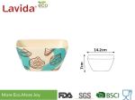 Heavy Metal Free Bamboo Mixing Bowls Custom Printing Tasteless Safe Contact With