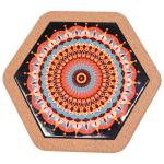 Hexagonal Natural Cork Placemats Heat-proof Pads Antiwear PROP65