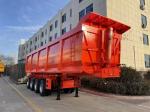 U Shape Used Trailers Hydraulic Cylinder Rear End Rear Tipping Dump Truck