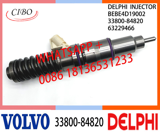 33800-84820 BEBE4D19002 Fuel engine Diesel Injector 33800-84820 BEBE4D19002 63229466 E3.18 for HYUNDAI 12L LOW POWER
