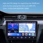 2K QLED IPS Screen Universal Car 2din Radio Android 11 Radio Car DVD Player