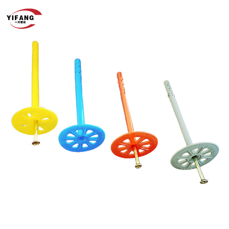 High Bearing Capacity Plastic Insulation Anchors With 50mm / 55mm / 60mm Disc