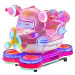 Metal Acrylic Plastic Coin Operated Kiddie Rides Airplane Machine Helicopter