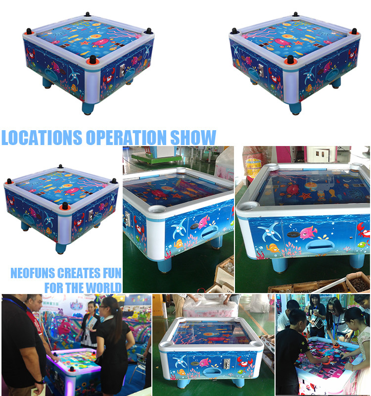 Arcade Kids Game Machine 4 Person Air Hockey Table Electronic Sports
