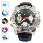 720P HD 1280x720 Waterproof Sport Watch DVR with 4G Memory, Stainless Steel