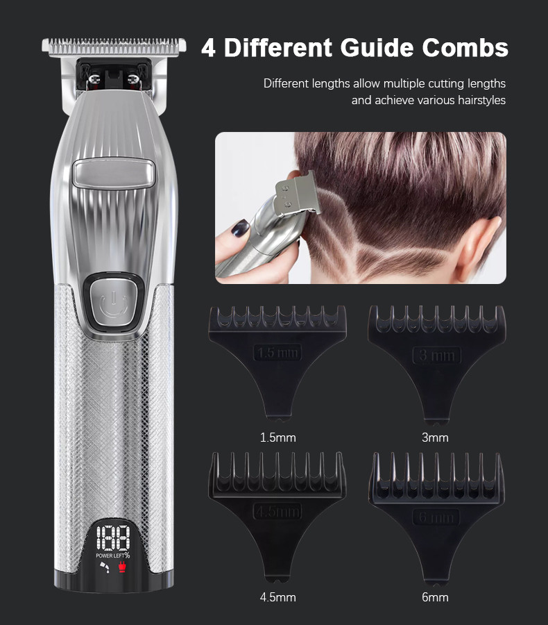 Rechargeable Adjustable Hair Trimmer Clippers 100v-240v Men Personal Care