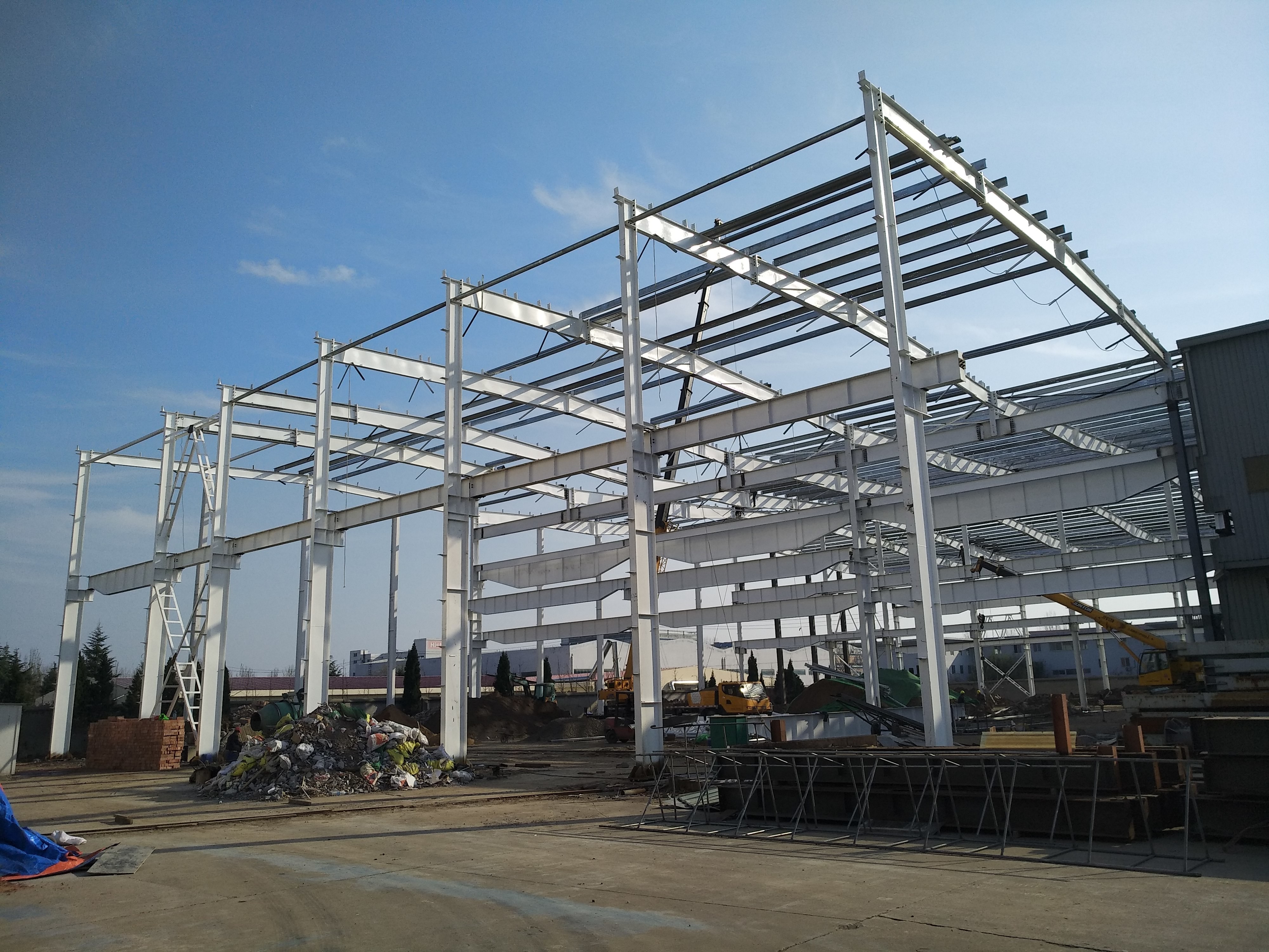 Portal Frame Prefabricated Steel Structure Workshop Building Solution