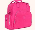 Polyester Cute Baby Diaper Backpack Rose Color Eco Friendly Advantage