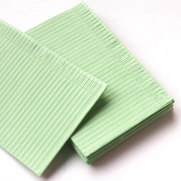 Dental bib Wood Pulp Paper With PE Film Water Non Woven Fabric Waterproof Single