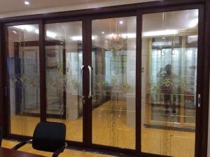 Wholesale decorative glass panels in French door/wooden door from china suppliers
