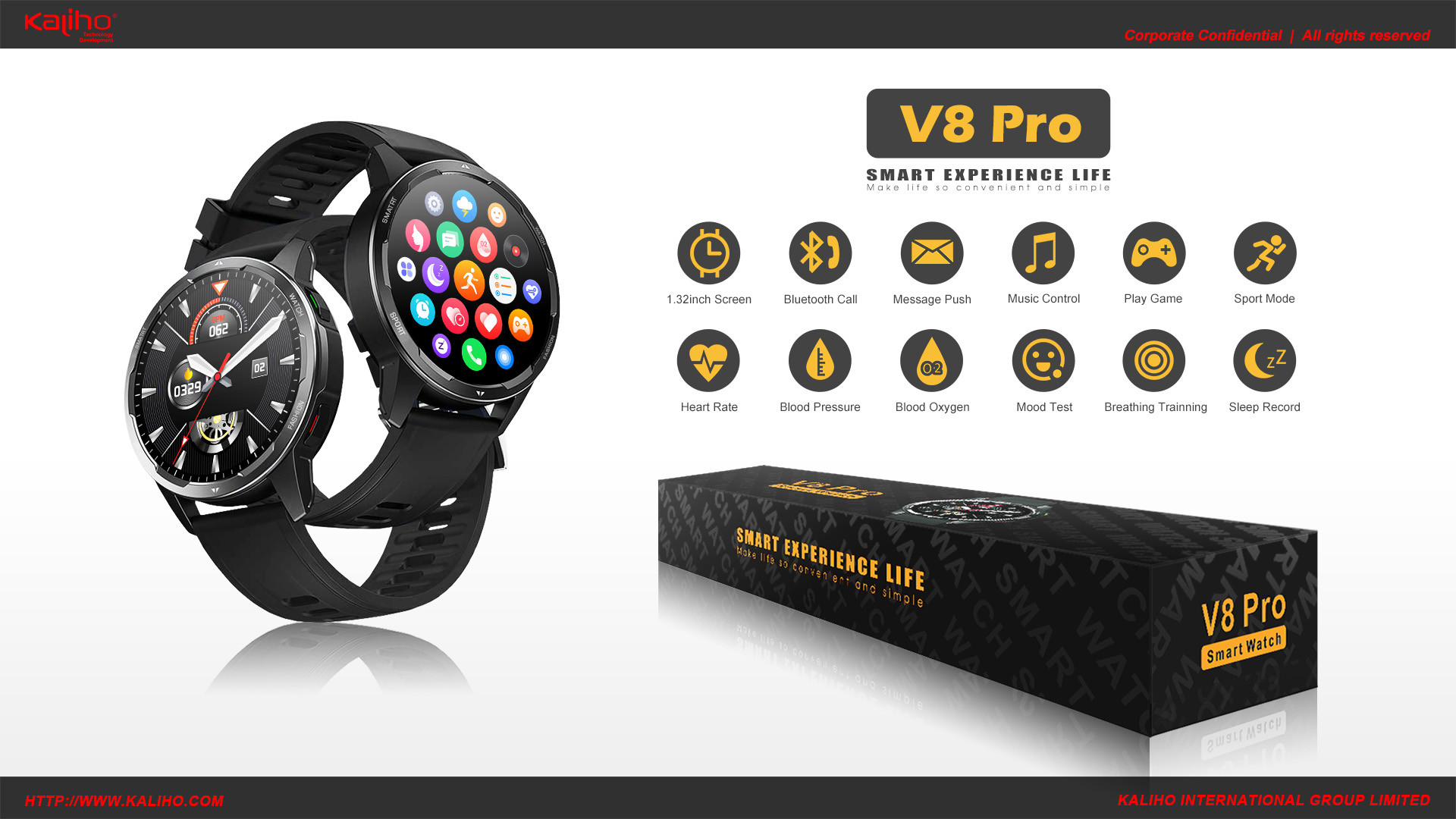 1.32inch Touch Screen IP68 Waterproof SIM Card Smart Watch 260mAh