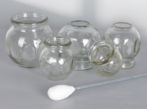 Wholesale 5 Pieces Cupping Cups Set , Glass Cupping Kit High Temperature Resistant from china suppliers