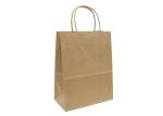 Custom Kraft Paper Bags With Handles For Shopping / Gift / Wedding