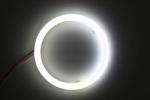 Cotton Light Cob Led Angel Eyes Car Headlight Aperture 70MM RED BLUE Fog Lamp 12