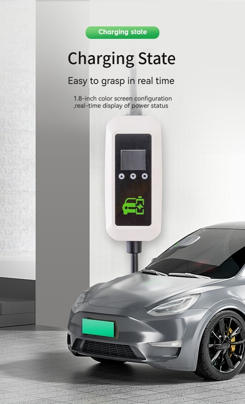 GBT 7KW 32A 1phase Electric Car Charging Station with Overcurrent Protection and Leakage Protection Function GBT