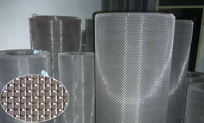 Anti - Corrosion Brass Wire Mesh , Copper Wire Mesh Screen Plain / Twill Weave