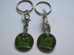 Antique gold / Matte Gold Zinc alloy 2.5mm Promotional Metal Keyrings