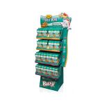 Cardboard 4-Tier Pet Dog Store Display Fixtures Custom Pop Displays