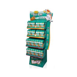Wholesale Cardboard 4-Tier Pet Dog Store Display Fixtures Custom Pop Displays from china suppliers