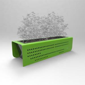Wholesale Brushed stainless steel ISO14001 Garden Metal Flower Pots from china suppliers