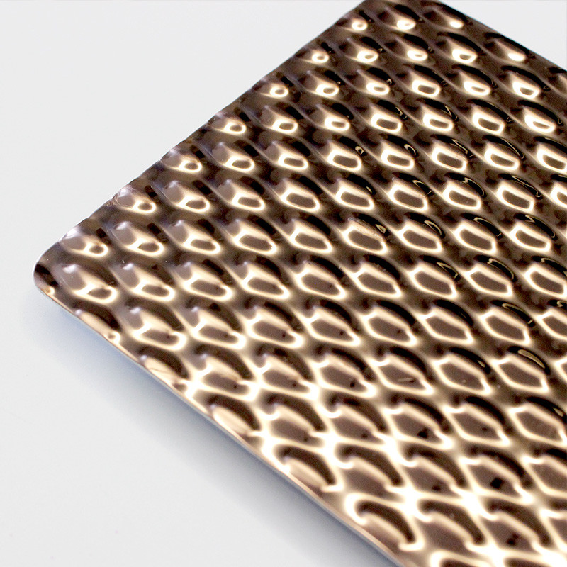 Stamped Stainless Steel Water Ripple Sheet Colored Stainless Steel Decorative Sheets