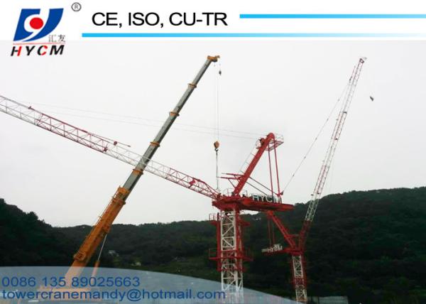 QTD5523 Tower Crane Climbing Cage 12ton Weight 55m Lifting Arm Construction