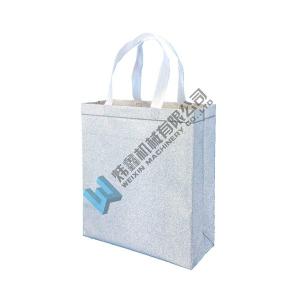 Wholesale Top grade Promotional Recycled silver Eco Bag With Glitter Lamination carry bag from china suppliers
