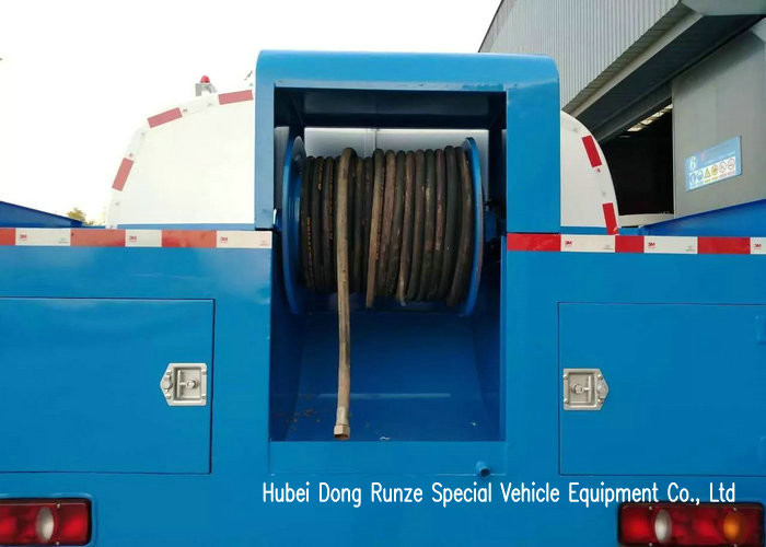 King Run High Pressure Sewer Jetter Truck For Sewer Drain Cleaning 4x2 / 4x4