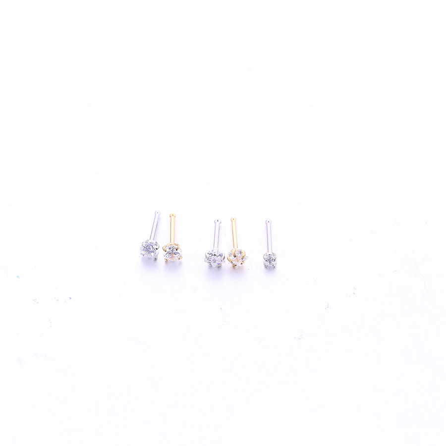 UK fashion body jewelry 16G star zircon piercing custom lip rings