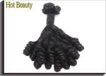 Curled 10'' - 20'' Double Drawn Human Hair / Human Hair Weave Bundles