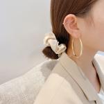 Women 18k Gold Plated Big Hoop Earrings For Girls Fashion Jewelry
